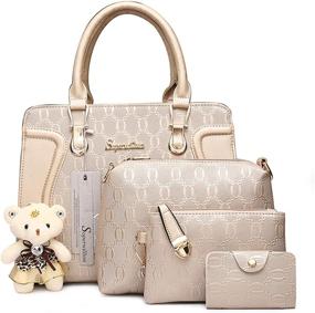 img 4 attached to Soperwillton Handbag Women Shoulder Satchel Women's Handbags & Wallets ~ Totes