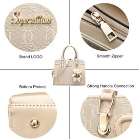 img 1 attached to Soperwillton Handbag Women Shoulder Satchel Women's Handbags & Wallets ~ Totes