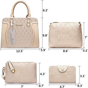 img 2 attached to Soperwillton Handbag Women Shoulder Satchel Women's Handbags & Wallets ~ Totes