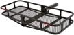 rage powersports elevate outdoor 48" long steel basket folding hitch cargo carrier - ccb-f4820-dlx optimized for seo logo