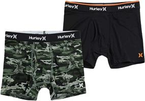 img 2 attached to 🌺 Hurley Classic Briefs: Vibrant 2-Pack Floral Boys' Underwear - Stylish and Comfortable