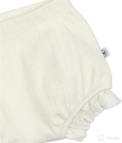 img 3 attached to 👶 HonestBaby Baby Organic Cotton Chunky Rib Bloomer: Soft and Sustainable Bottomwear for your Little One