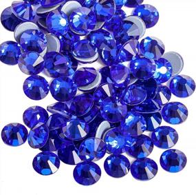 img 4 attached to SS20 4.6-4.8Mm Beadsland Hotfix Flatback Crystal Rhinestones, 1440Pcs DIY Decorations For Crafts Clothes - Sapphire