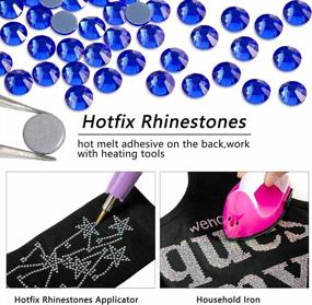 img 1 attached to SS20 4.6-4.8Mm Beadsland Hotfix Flatback Crystal Rhinestones, 1440Pcs DIY Decorations For Crafts Clothes - Sapphire
