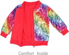img 2 attached to 🧥 Cilucu Kids Sequin Zipper Coat: Stylish Jackets for Girls and Boys - Perfect for Toddler Birthday and Christmas Clothes
