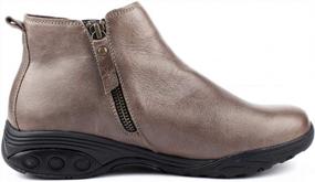 img 2 attached to Comfortable And Stylish Paige Leather Boots - Relief From Plantar Fasciitis And Foot Pain