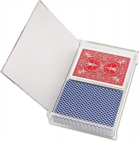 img 2 attached to 2-Deck Acrylic Playing Card Display Case by Siren Imports - Enhance your Collection