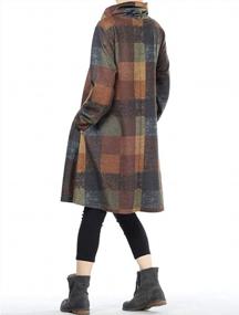img 1 attached to Stylish And Comfortable: FTCayanz Women'S Plaid Tunic Dresses With Long Sleeves And Pockets