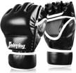 xinluying mma gloves martial arts grappling sparring punch bag ufc boxing training half mitts for men women logo