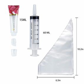 img 3 attached to Create Your Own Lip Gloss With PARAMISS 18PCS Lip Gloss Tubes & Accessories Set - Includes 15ML Empty Tubes, Piping Bags And Syringe For DIY Beauty!