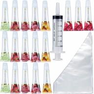create your own lip gloss with paramiss 18pcs lip gloss tubes & accessories set - includes 15ml empty tubes, piping bags and syringe for diy beauty! logo