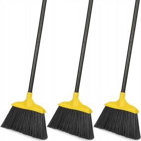 img 4 attached to Heavy-Duty 54-Inch Broom Set For Outdoor And Indoor Cleaning In Garages, Courtyards, Lobbies, Shops, Homes, Kitchens, And Offices.