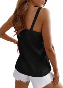 img 2 attached to Stay Cool And Chic In Ferrtye Women'S V Neck Backless Tank Tops - Perfect For Casual, Summer Days