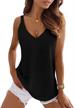 stay cool and chic in ferrtye women's v neck backless tank tops - perfect for casual, summer days logo