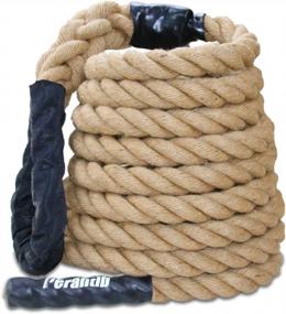 img 4 attached to Get Fit And Strong With Perantlb Outdoor Climbing Rope - Available In Multiple Lengths And 1.5'' Diameter