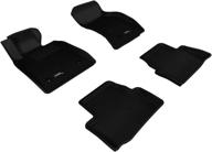 🚗 3d maxpider l1cd00601509 cadillac ats all-weather floor mat set - custom fit kagu rubber (black) logo