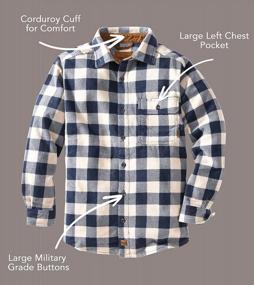 img 1 attached to Venado Mens Plaid Fleece Shirt - Heavyweight Buffalo Check Soft Flannel For Men - Enhanced SEO