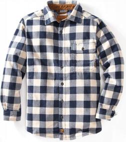 img 4 attached to Venado Mens Plaid Fleece Shirt - Heavyweight Buffalo Check Soft Flannel For Men - Enhanced SEO