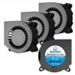 pack of 4 winsinn 40mm blower fans 12v with dual ball bearings, ideal for 3d printers - 40mmx20mm 2pin connectors logo