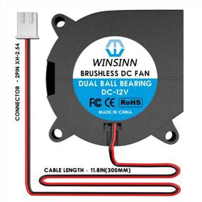 img 1 attached to Pack Of 4 WINSINN 40Mm Blower Fans 12V With Dual Ball Bearings, Ideal For 3D Printers - 40Mmx20Mm 2PIN Connectors