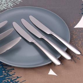 img 2 attached to FOXAS Dinner Knives, 6-Piece Table Knives Heavy-Duty Stainless Steel Flatware Set
