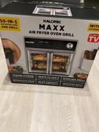 img 1 attached to Kalorik MAXX Smokeless Indoor Grill And Air Fryer Oven Combo, 26 Quart, Up To 500°F, 1700W, 22 Presets, Digital Display, 11 Accessories And Bonus Cookbook Included review by Bryan Crayton