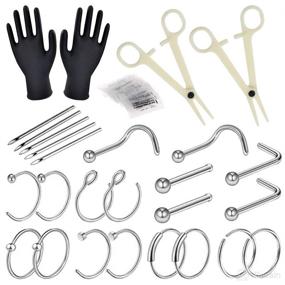 img 4 attached to 💉 Piercing & Tattoo Supplies: Combofix Professional Stainless Personal Care Piercing Kit