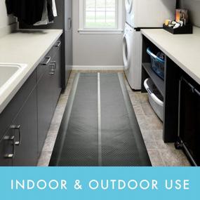 img 1 attached to Indoor/Outdoor Rubber Runner Mat: ClimaTex Door Mat Protects Floors