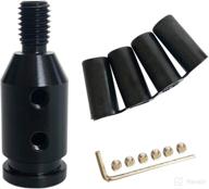 🔧 enhance your bmw shifter with the universal aluminum shift knob adapter - 10x1.5mm (black) логотип