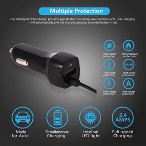 img 3 attached to High-Speed Charging USB C Car Charger with Coiled Cable for Samsung Galaxy S20 FE, S10 Lite, A51 5G & More - 2Pack Bundle!