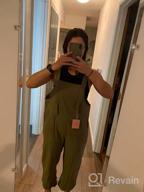 img 1 attached to Women'S Sleeveless Cotton Linen Jumpsuits With Baggy Wide Leg Overalls By AMEBELLE review by Steven Latham