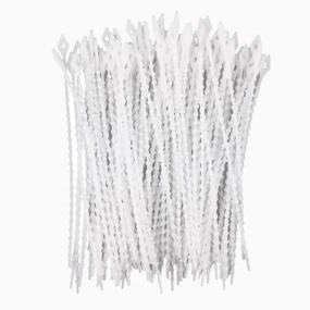 img 4 attached to 🔗 Honbay 100pcs Reusable White Plastic Cable Tie Twist Tie