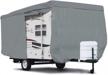 premium waterproof travel trailer rv cover with access panels - tear-resistant and windproof - fits 9'-10' logo