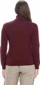 img 2 attached to Stay Cozy And Stylish With Mariyaab Women'S 100% Cashmere Turtleneck Sweater