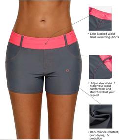 img 1 attached to 👙 Aleumdr Women's XX Large Waistband Boyshort Swimsuit: Perfect Swimwear for Plus Size Ladies