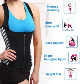 img 2 attached to Maximize Your Workouts With URSEXYLY Neoprene Sauna Vest For Women - Boost Sweat And Achieve Your Dream Body!