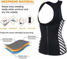 img 1 attached to Maximize Your Workouts With URSEXYLY Neoprene Sauna Vest For Women - Boost Sweat And Achieve Your Dream Body!