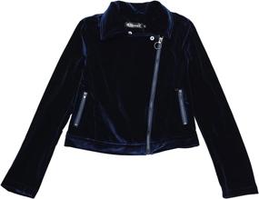 img 1 attached to Allegra Womens Velvet Zipper Collar Women's Clothing at Coats, Jackets & Vests