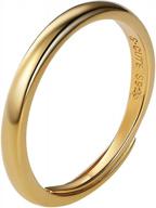 💍 silvercute wedding band: tarnish resistant open ring with heart shaped birthstone bat design logo