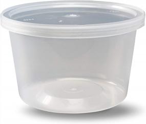img 3 attached to 40-Pack DuraHome Deli Containers With Leakproof Lids - 16 Oz. Capacity, BPA-Free Plastic, Microwaveable, Freezer & Dishwasher Safe, Premium Quality Clear Food Storage Containers