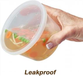 img 2 attached to 40-Pack DuraHome Deli Containers With Leakproof Lids - 16 Oz. Capacity, BPA-Free Plastic, Microwaveable, Freezer & Dishwasher Safe, Premium Quality Clear Food Storage Containers