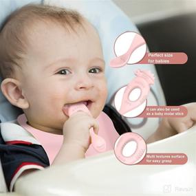 img 2 attached to 👶 Waterproof Silicone Baby Bib Teething Spoons Feeding Set with Teether Toys - Toddler Bibs, Snap Infant Bib for Boys and Girls