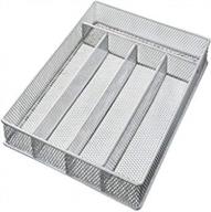 organize your kitchen essentials with the mesh 5-part in-drawer cutlery organizer - model #196 logo