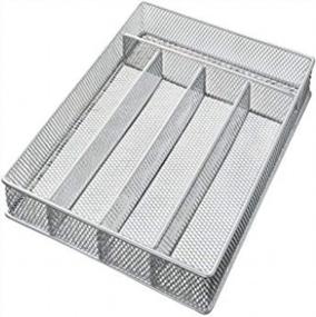 img 1 attached to Organize Your Kitchen Essentials with the Mesh 5-Part In-Drawer Cutlery Organizer - Model #196