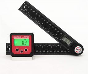 img 4 attached to Accurate Angle Measurements Made Easy: GemRed Digital Aluminum Protractor And V-Shape Magnetic Base Angle Gauge Bundle