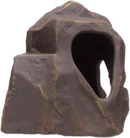 img 1 attached to 🐠 Ceramic Grotto Stone Decoration - Aquarium Fish Tank Hideaway Decor - Ideal for Cichlids, Plecos, and Bettas - Plecoceramics