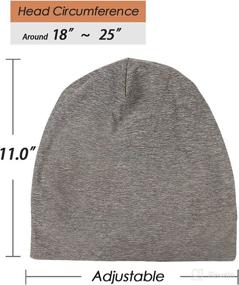 img 1 attached to Slouchy Beanie Headwear Lightweight Natural Personal Care - Bath & Bathing Accessories