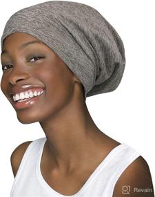 img 4 attached to Slouchy Beanie Headwear Lightweight Natural Personal Care - Bath & Bathing Accessories