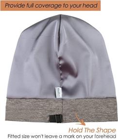 img 3 attached to Slouchy Beanie Headwear Lightweight Natural Personal Care - Bath & Bathing Accessories
