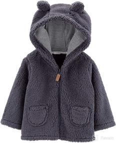 img 2 attached to Carters Zip Up Sherpa Cardigan Jacket Apparel & Accessories Baby Boys -- Clothing